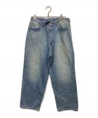 BEAMSビームス）の古着「ワイドフィット デニムパンツ」｜ライトインディゴ