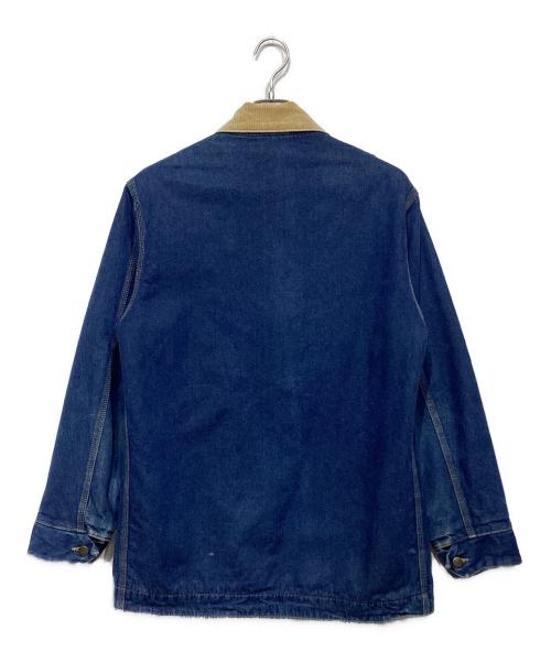 ROEBUCKS（ローバックス）ROEBUCKS (ローバックス) 90ｓデニムカバーオール インディゴ×ベージュ サイズ:Mの古着・服飾アイテム