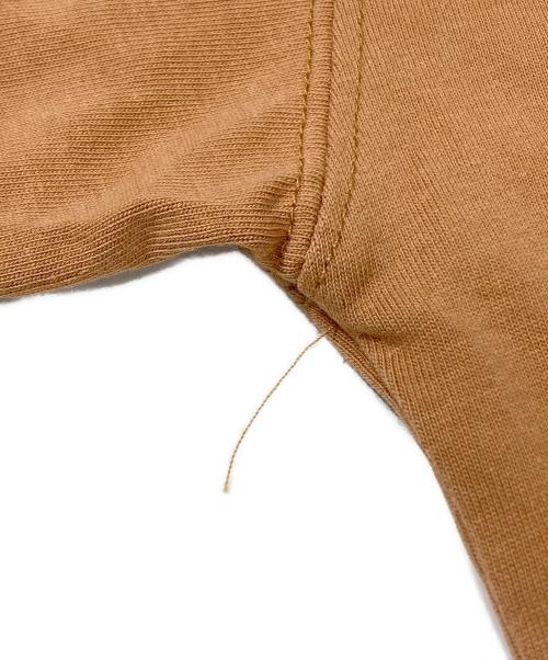 ami（アミ）ami (アミ) ロゴ刺繍Tシャツ ブラウン サイズ:XLの古着・服飾アイテム