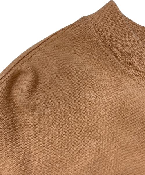 ami（アミ）ami (アミ) ロゴ刺繍Tシャツ ブラウン サイズ:XLの古着・服飾アイテム