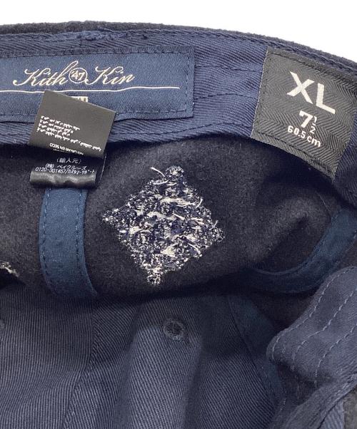 KITH（キス）KITH (キス) Bandana Unstructured Fitted Cap ネイビー サイズ:XLの古着・服飾アイテム