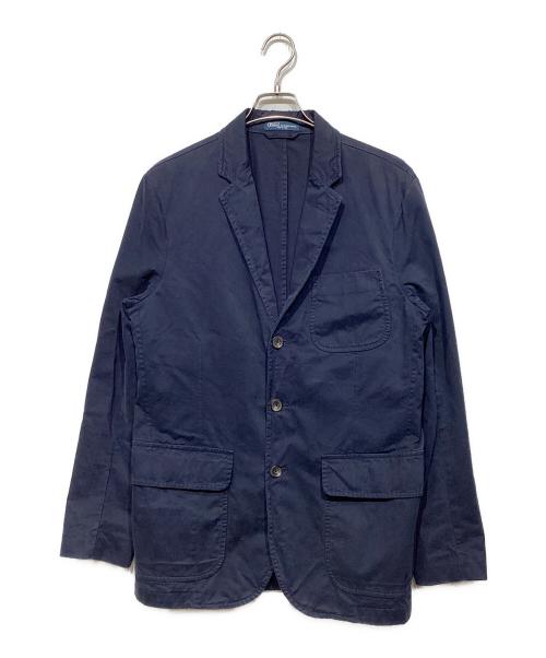 POLO RALPH LAUREN（ポロ・ラルフローレン）POLO RALPH LAUREN (ポロ・ラルフローレン) コットン3Bテーラードジャケット ネイビー サイズ:40の古着・服飾アイテム