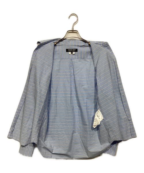 COMME des GARCONS HOMME DEUX（コムデギャルソン オム ドゥ）COMME des GARCONS HOMME DEUX (コムデギャルソン オム ドゥ) ボーダーシャツ　DK-B026 スカイブルー サイズ:XSの古着・服飾アイテム