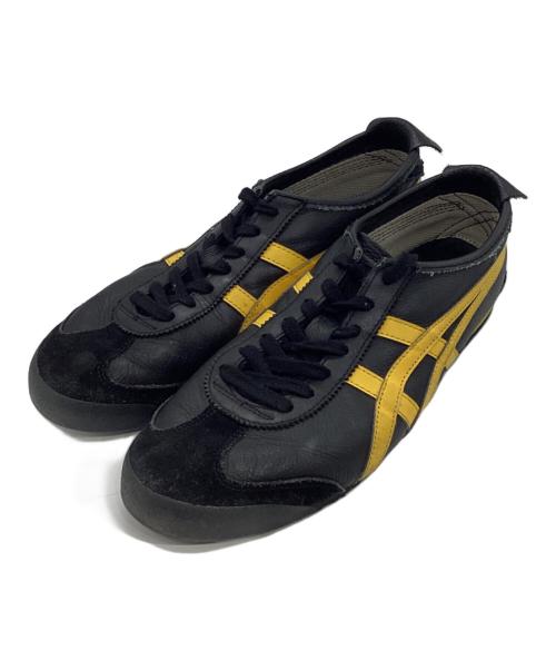 Onitsuka Tiger（オニツカタイガー）Onitsuka Tiger (オニツカタイガー) MEXICO'66 1183A201 ブラック×イエロー サイズ:US8 1/2の古着・服飾アイテム