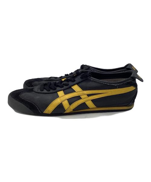 Onitsuka Tiger（オニツカタイガー）Onitsuka Tiger (オニツカタイガー) MEXICO'66 1183A201 ブラック×イエロー サイズ:US8 1/2の古着・服飾アイテム