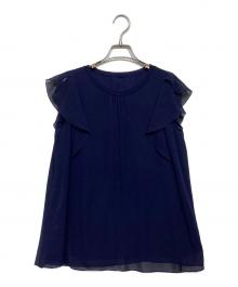 ANAYI（アナイ）の古着「フォンコンビナローフリルプルオーバー10241815620」｜ネイビー