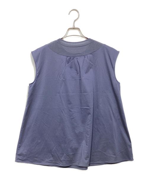 ANAYI（アナイ）ANAYI (アナイ) ノースリーブカットソー　102328-15-050 ブルー サイズ:38の古着・服飾アイテム