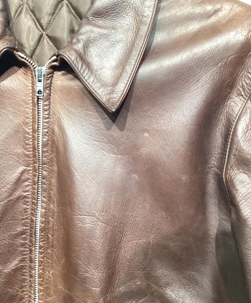 JEAN COLONNA（ジャンコロナ）JEAN COLONNA (ジャンコロナ) シングル レザーブルゾン　GMJ-520 ブラウン サイズ:Sの古着・服飾アイテム