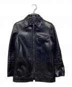 A.P.C.アーペーセー）の古着「ホースハイド レザーブルゾン」｜ブラック