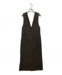 MACPHEE（マカフィー）の古着「ビンテージツイード ジャンパースカート」｜ブラウン