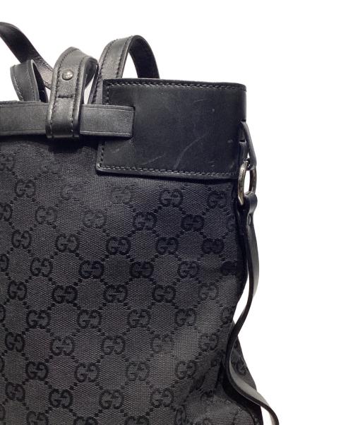 GUCCI（グッチ）GUCCI (グッチ) GGキャンバストートバッグ107756 ブラックの古着・服飾アイテム