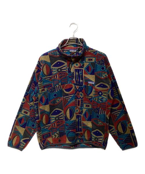 Patagonia（パタゴニア）Patagonia (パタゴニア) 90’S 　アボリジニ柄 シンチラスナップTジャケット マルチカラー サイズ:Mの古着・服飾アイテム