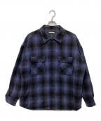 NEIGHBORHOODネイバーフッド）の古着「FADE W-SHIRT.LS 202SINH-SHM02」｜ネイビー×ブラック
