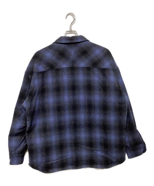 NEIGHBORHOOD（ネイバーフッド）NEIGHBORHOOD (ネイバーフッド) FADE W-SHIRT.LS 202SINH-SHM02 ネイビー×ブラック サイズ:4の古着・服飾アイテム
