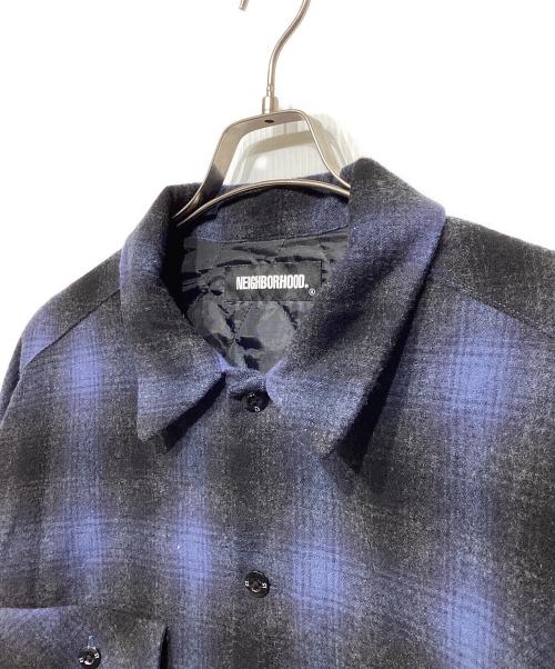 NEIGHBORHOOD（ネイバーフッド）NEIGHBORHOOD (ネイバーフッド) FADE W-SHIRT.LS 202SINH-SHM02 ネイビー×ブラック サイズ:4の古着・服飾アイテム