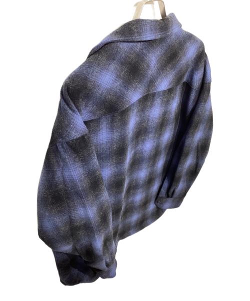 NEIGHBORHOOD（ネイバーフッド）NEIGHBORHOOD (ネイバーフッド) FADE W-SHIRT.LS 202SINH-SHM02 ネイビー×ブラック サイズ:4の古着・服飾アイテム