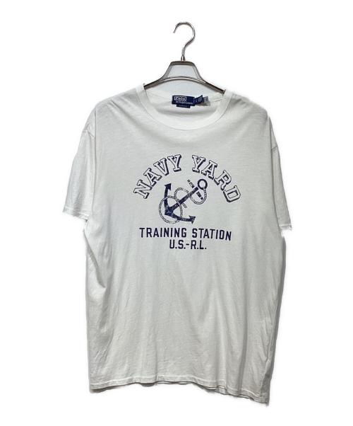 POLO RALPH LAUREN（ポロ・ラルフローレン）POLO RALPH LAUREN (ポロ・ラルフローレン) プリントTシャツ ホワイト サイズ:Lの古着・服飾アイテム