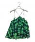 hakuji (ハクジ) Checked print flare camisole グリーン×ブラック サイズ:Free：8000円