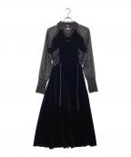 UMBRO×PAMEO POSEアンブロ×パメオポーズ）の古着「Lace Up Combine Game Shirts Dress」｜ブラック