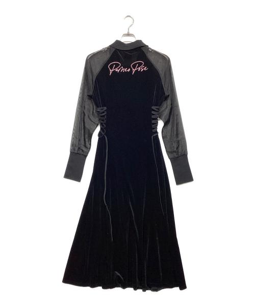 UMBRO（アンブロ）UMBRO (アンブロ) PAMEO POSE (パメオポーズ) Lace Up Combine Game Shirts Dress ブラック サイズ:Freeの古着・服飾アイテム