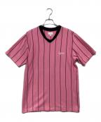 SUPREMEシュプリーム）の古着「PInstripe Soccer Top」｜ピンク