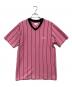 SUPREME（シュプリーム）の古着「PInstripe Soccer Top」｜ピンク
