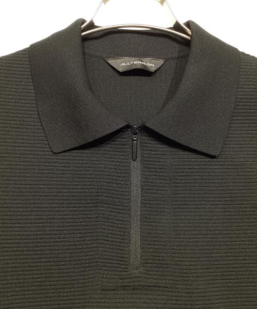 ALLTERRAIN（オルタレイン）ALLTERRAIN (オルタレイン) FUSIONKNIT L/S POLO SHIRT ブラック サイズ:Sの古着・服飾アイテム