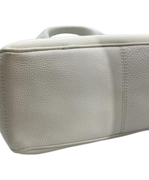 CELINE（セリーヌ）CELINE (セリーヌ) レザーハンドバッグ ホワイトの古着・服飾アイテム