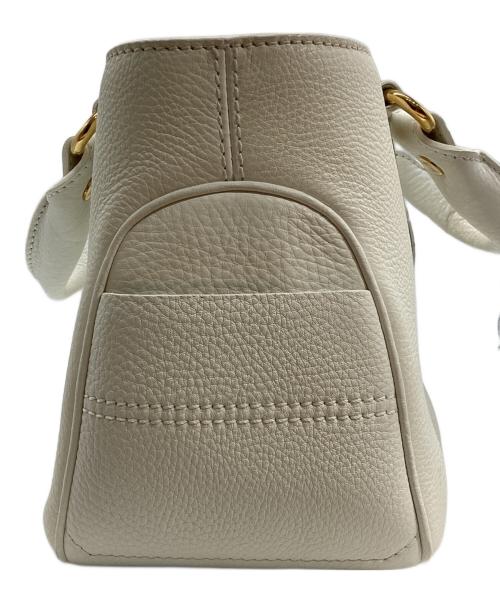 CELINE（セリーヌ）CELINE (セリーヌ) レザーハンドバッグ ホワイトの古着・服飾アイテム