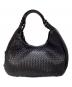 BOTTEGA VENETA（ボッテガベネタ）の古着「イントレチャート カンパーナ レザーハンドバッグ」｜ブラック