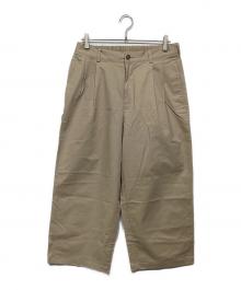 SQUEEZED DESIGN（スクイーズ デザイン）の古着「UNSLACKS 2TUCK CHINO」｜ベージュ