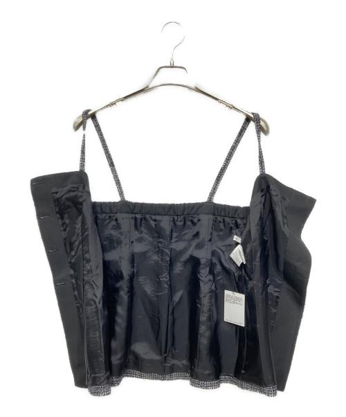 ANAYI（アナイ）ANAYI (アナイ) ブッチャーツイードビスチェ ブラック×ホワイト サイズ:38の古着・服飾アイテム