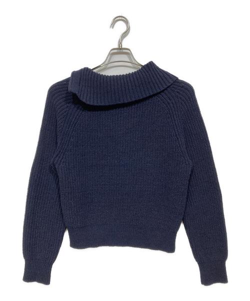 ANAYI（アナイ）ANAYI (アナイ) アシメカラーラグラン プルオーバー ネイビー サイズ:38 未使用品の古着・服飾アイテム