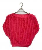 ANAYIアナイ）の古着「フリンジニット プルオーバー」｜ピンク