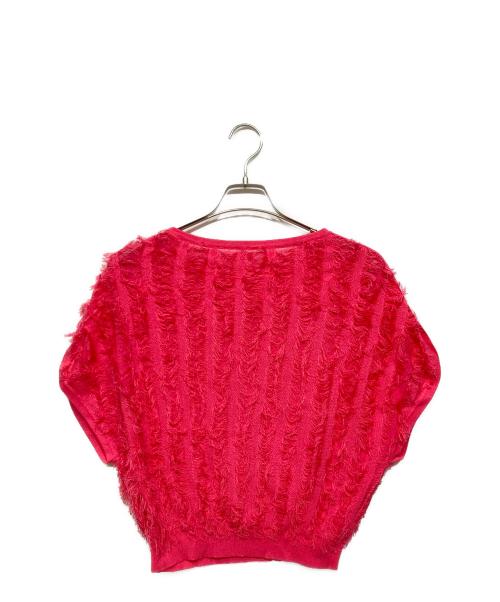 ANAYI（アナイ）ANAYI (アナイ) フリンジニット プルオーバー ピンク サイズ:38の古着・服飾アイテム