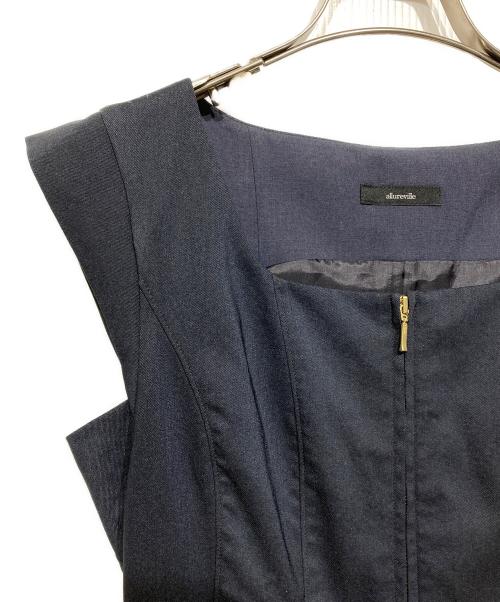 allureville（アルアバイル）allureville (アルアバイル) テトリネンラインワンピース ネイビー サイズ:1の古着・服飾アイテム