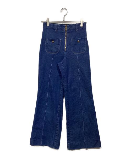 prune goldschmidt（プルーン ゴールドシュミット）prune goldschmidt (プルーン ゴールドシュミット) フレアーポケットジーンズ WGZ1031203D0001 インディゴ サイズ:36（FR）の古着・服飾アイテム
