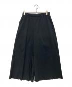 me ISSEY MIYAKEミーイッセイ ミヤケ）の古着「プリーツワイドパンツ　11-24-1227-139」｜ブラック