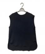 Whim Gazetteウィムガゼット）の古着「Vゼットノースリーブプルオーバー」｜ブラック