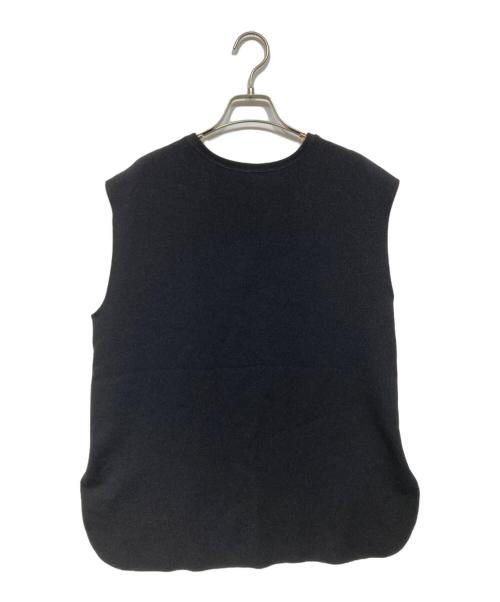 Whim Gazette（ウィムガゼット）Whim Gazette (ウィムガゼット) Vゼットノースリーブプルオーバー ブラック サイズ:Freeの古着・服飾アイテム