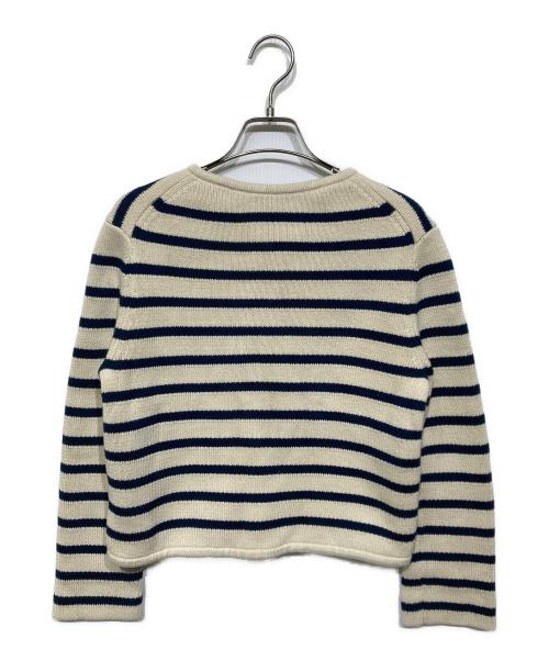 theory（セオリー）theory (セオリー) Waverly Cotton Stripe Jacket　ウェーバリー コットン ストライプ ジャケット 4103711 ベージュ×ネイビー サイズ:Ｓの古着・服飾アイテム