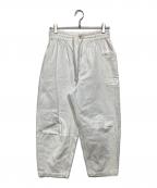 atelier naruseアトリエナルセ）の古着「cotton denim balloon pants na-T05007」｜ホワイト