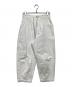 atelier naruse（アトリエナルセ）の古着「cotton denim balloon pants na-T05007」｜ホワイト