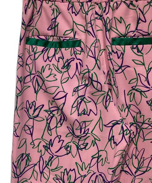 MUVEIL（ミュベール）MUVEIL (ミュベール) チューリッププリントパンツ　MA201FP005 ピンク サイズ:38の古着・服飾アイテム