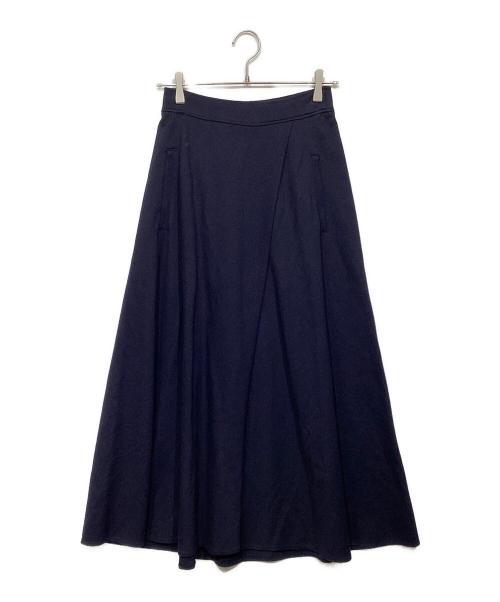 COGTHEBIGSMOKE（コグザビッグスモーク）COGTHEBIGSMOKE (コグザビッグスモーク) HALO SEMI-FLARE SKIRT 8501-130-823-1 ネイビー サイズ:Freeの古着・服飾アイテム