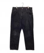 POLO JEANS CO.ポロジーンズカンパニー）の古着「ブラックデニムパンツ」｜ブラック