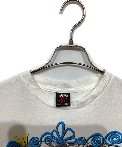 stussy（ステューシー）stussy (ステューシー) 00’S　グラフィックTシャツ ホワイト サイズ:Mの古着・服飾アイテム