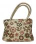 BOTTEGA VENETA（ボッテガベネタ）の古着「イントレチャート 花柄 ハンドバッグ　196267」｜アイボリー