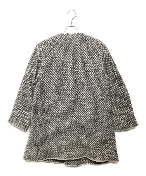 JURGEN LEHL（ヨーガンレール）JURGEN LEHL (ヨーガンレール) ウールノーカラーコート グレー サイズ:Mの古着・服飾アイテム