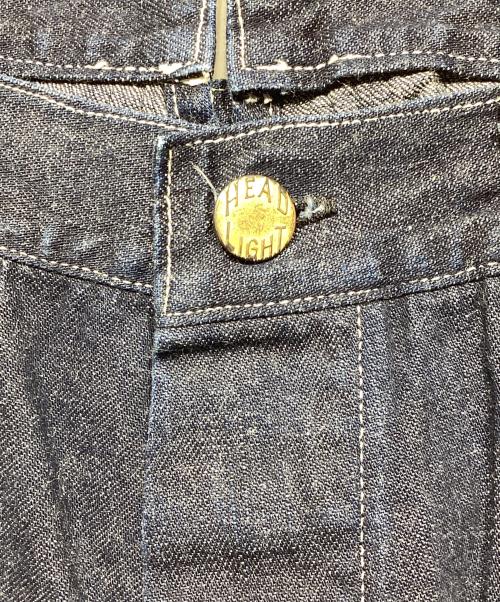HEADLIGHT（ヘッドライト）HEADLIGHT (ヘッドライト) 9.5oz.BLUE DENIM WAIST OVERALLS インディゴ サイズ:34の古着・服飾アイテム